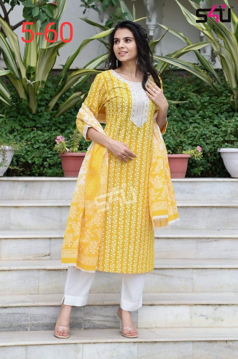 S4u 598 New Fancy Party Wear Long Designer Kurti Collection - The Ethnic  World